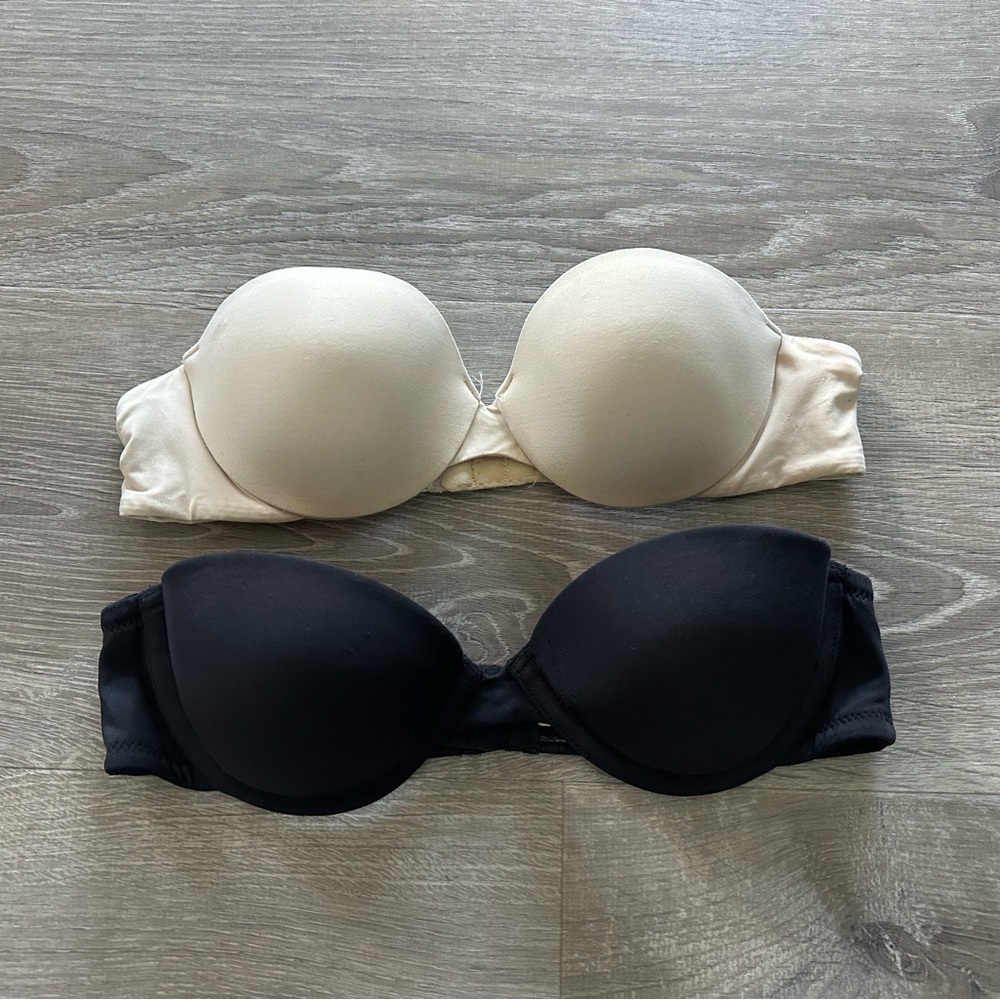 Victoria's Secret Strapless Bras Set Size 34A